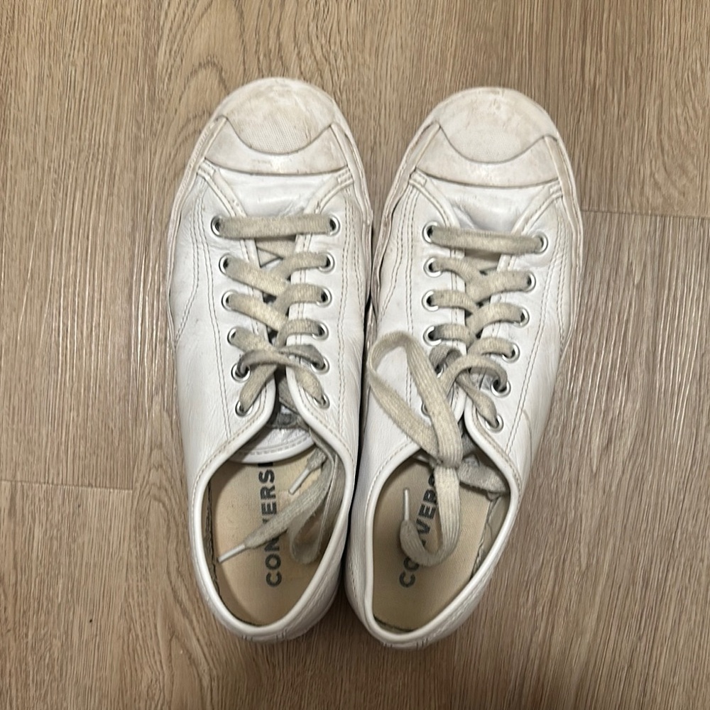 White leather Jack Purcell Converse